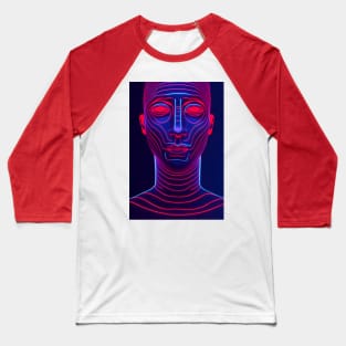 Artificial intelligence with human face/ Baseball T-Shirt